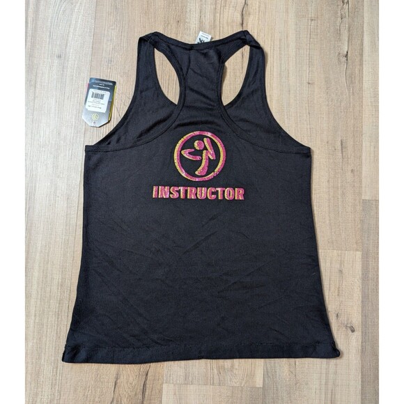 NWT Zumba Instructor Size M Dance Get Down Racerback Tank Dance Gym - Picture 3 of 9